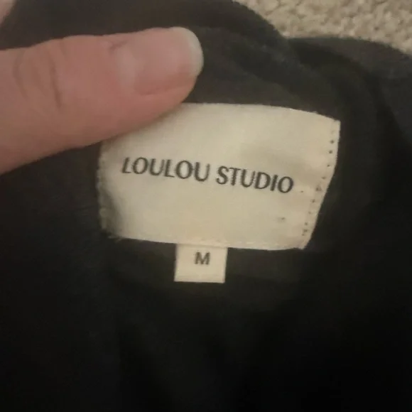 Loulou Studio Fazziolu Top with shoulder pads - Picture 3 of 4